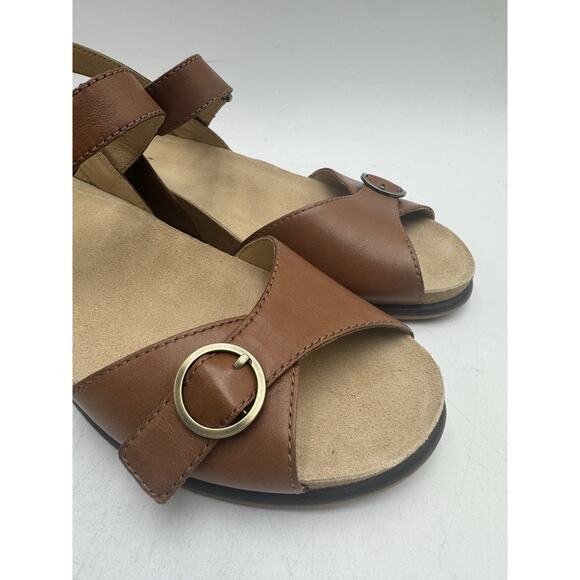 Dansko CANDACE BURNISHED NAPPA Women's NEW Sandal Tan EU Size 40 - Picture 2 of 11